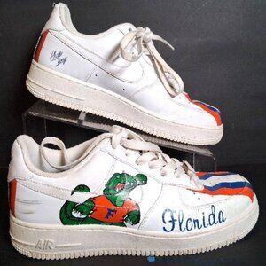 Nike Florida Gators Shoes Women's sz 8 Custom Air Force 1 Low NCAA Football
